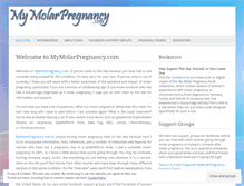 Tablet Screenshot of mymolarpregnancy.com